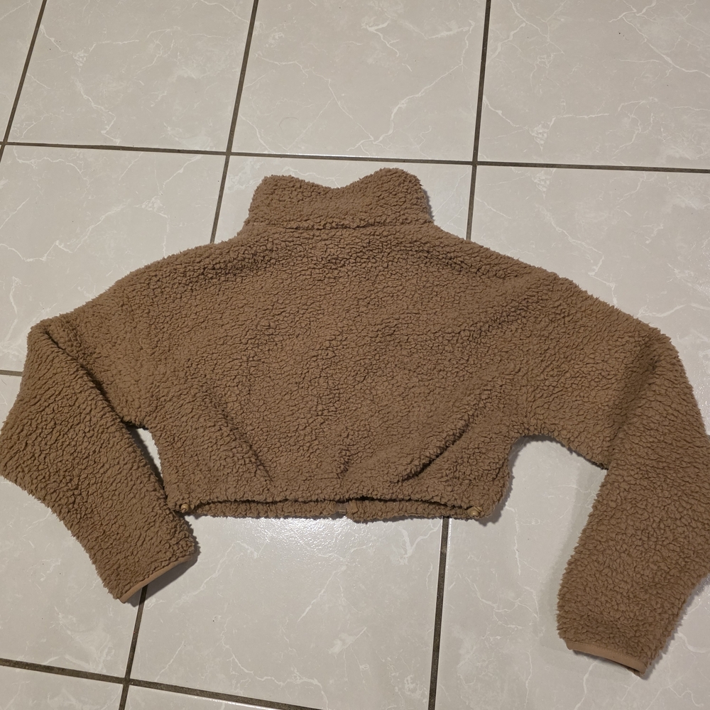 SKIMS Teddy High Pile Fleece Cropped Jacket Size XS - Picture 5 of 8